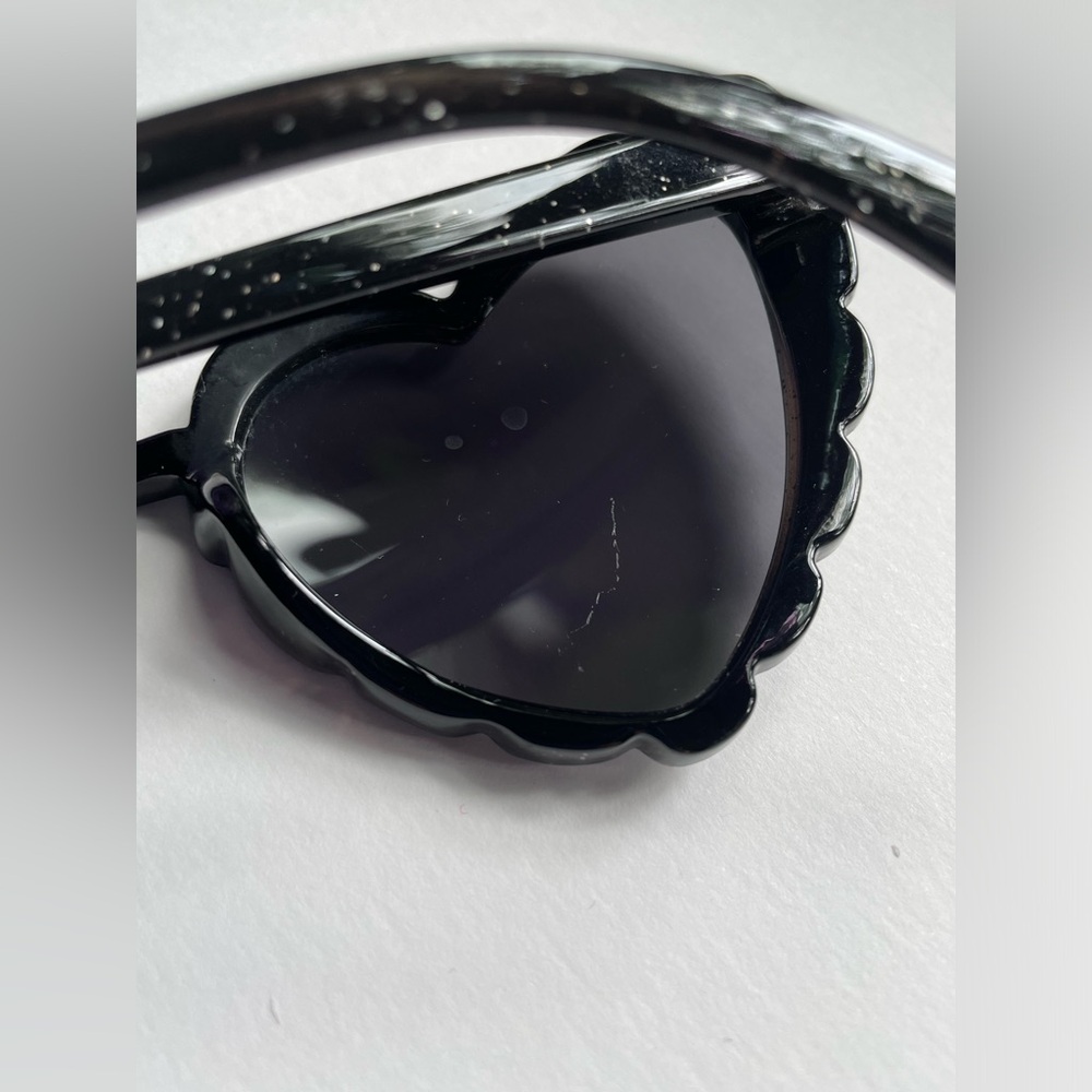 Betsey Johnson Black Glitter Sunglasses - Picture 4 of 8